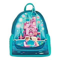 LOUNGEFLY - Mini Mochila Rapunzel Enredados Fosforescente