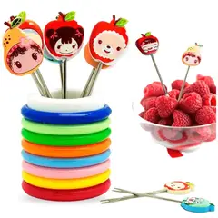 MINARI - Set 8 Mini Tenedores Palillos para Lonchera de Niños 07P