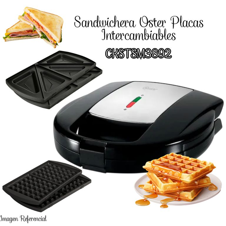 Sandwichera Intercambiable 2 en 1