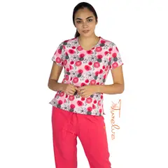 TWELVE - - conjunto Venecia diseño flores- coral