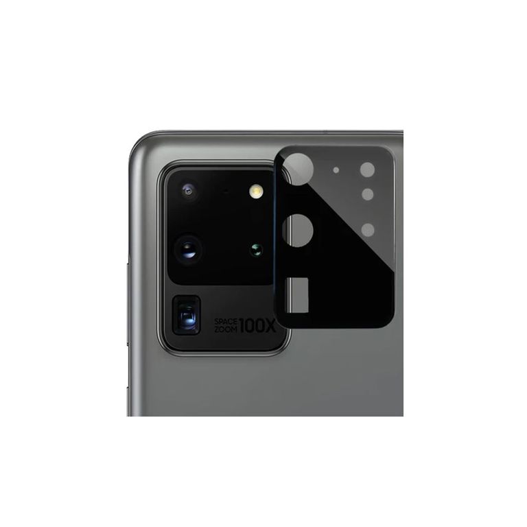 Vidrio Protector de Cámara para Samsung S20 Ultra Negro
