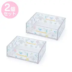 SANRIO - - Set de 2 Cajitas Organizadora Apilables Cinnamoroll Flowers