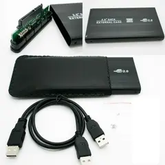 GENERICO - Case Disco Duro Externo Sata 2.5" Usb 2.0 - Negro
