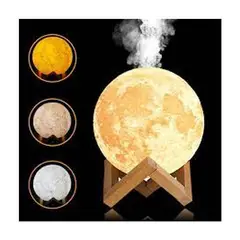 SEISA - Lámpara LED Humidificador Luna Purificador - Decoración para Hogar