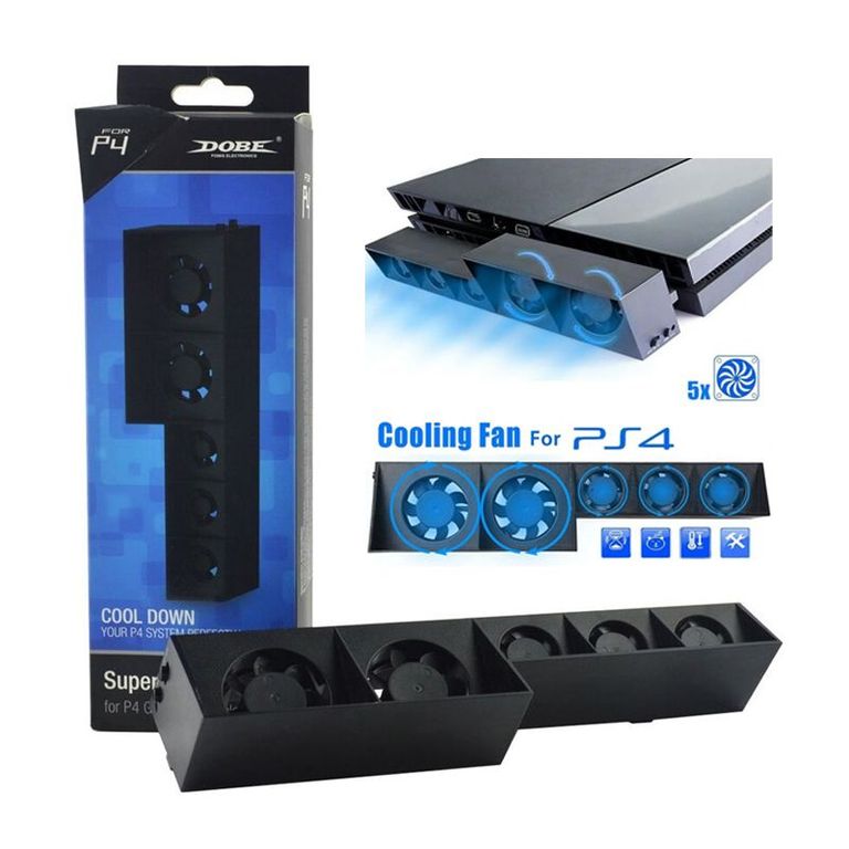Cooler Para Playstation 4 Fat - 5 Ventilador para Ps4 Fat