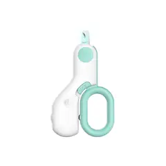 QUE PATAS PET SHOP - Cortauñas LED para Mascotas Turquesa