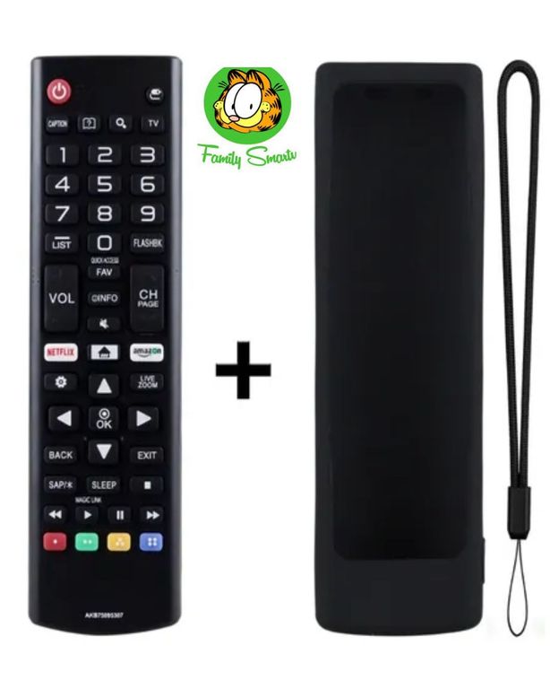 Control Remoto para Lg Smart tv Funda de SIlicona Color Negro