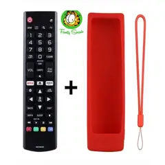 GENERICO - Control Remoto para Lg Smart tv Funda de SIlicona Color Rojo