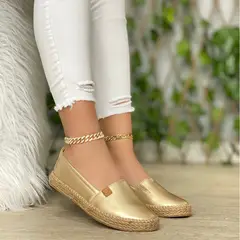 GENERICO - Mocasin Mujer Mm38 Color Dorado