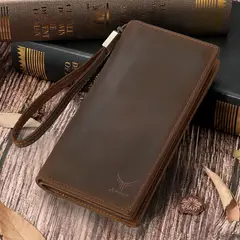 ARMUZ - Billetera de Cuero Vacuno De Alta Gama Ejecutiva BP955 con RFID Hombre