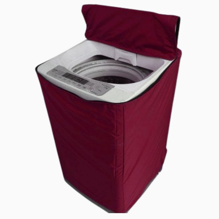 Funda Para Lavadoras Lona Grueso 10 - 15kg Guinda