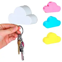 GENERICO - Porta llaves magnético autoadhesivo Nube Rosa