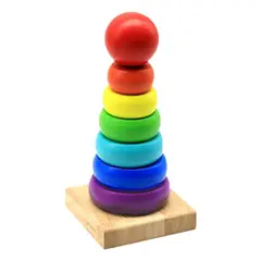 GENERICO - Torre Didáctica Arcoíris 6 anillos