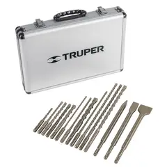 TRUPER - Juego de Brocas Y Cinceles SDS Plus