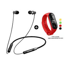 LENOVO - Audífonos Bluetooth He05 + Reloj Digital