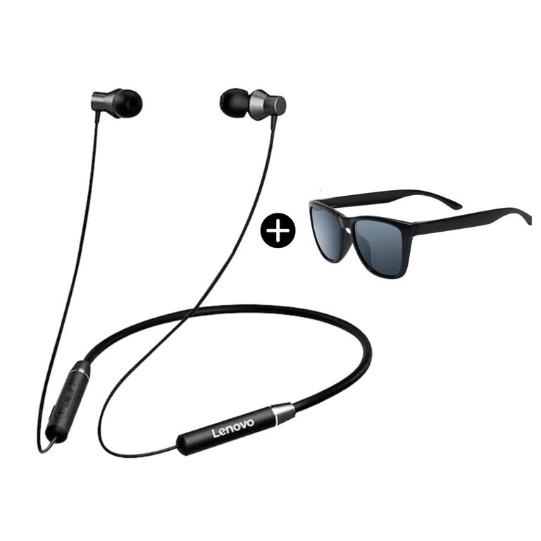 AUDIFONOS BLUETOOTH HE05 Negro Lentes de sol
