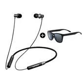 LENOVO - AUDIFONOS BLUETOOTH HE05 Negro Lentes de sol