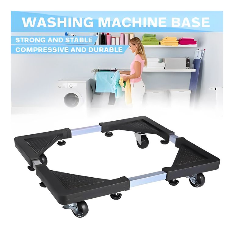 Soporte Base Metal con ruedas de Lavadora