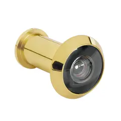 HERMEX - Ojo mágico Mirilla de seguridad Visor para puerta Dorado