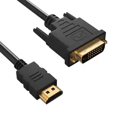 TRAUTECH - Cable Dvi 24+1 a Hdmi PVC 3 Metros 24+1 Pines BIDIRECCIONAL