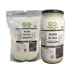 ALKALINE CARE - Aceite De Coco 2Lts (1L Sachet + 1L Frasco)