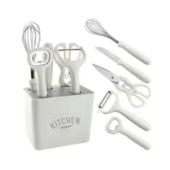 INSPIRA - Juego de Utensilios de Cocina con Soporte 6 piezas