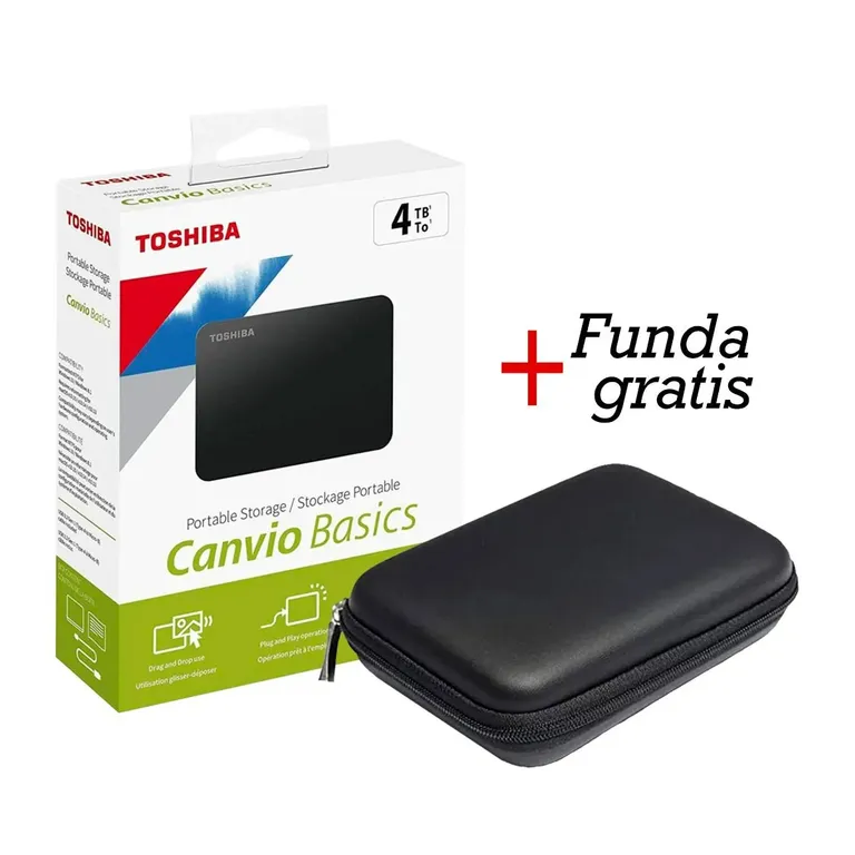 Disco Duro Externo 4TB 3.0 Canvio + Funda