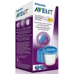 AVENT - Set de 5 Vasos para Leche Materna o Papilla - SCF619