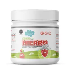 NIBRAY - Hierro Vitamina C y Prebióticos para Niños 60 Gomitas Kids