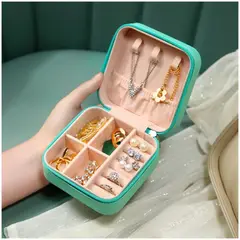 INSPIRA MARKET - Mini Joyero Cofre Organizador Portatil Multiusos