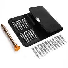 TRAUTECH - Set Destornillador 24 Piezas precisión 24 en 1 Bolsillo