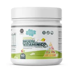NIBRAY - Multivitamínico B1 B2 B6 B9 B12 A D C y E Kids 60 Gomitas