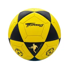 TORNEO - Pelota de Fútbol Cuero PVC Talla 5 Amarillo