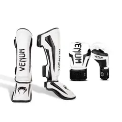 VENUM - Pack Guantes Canillera Blanco Champion