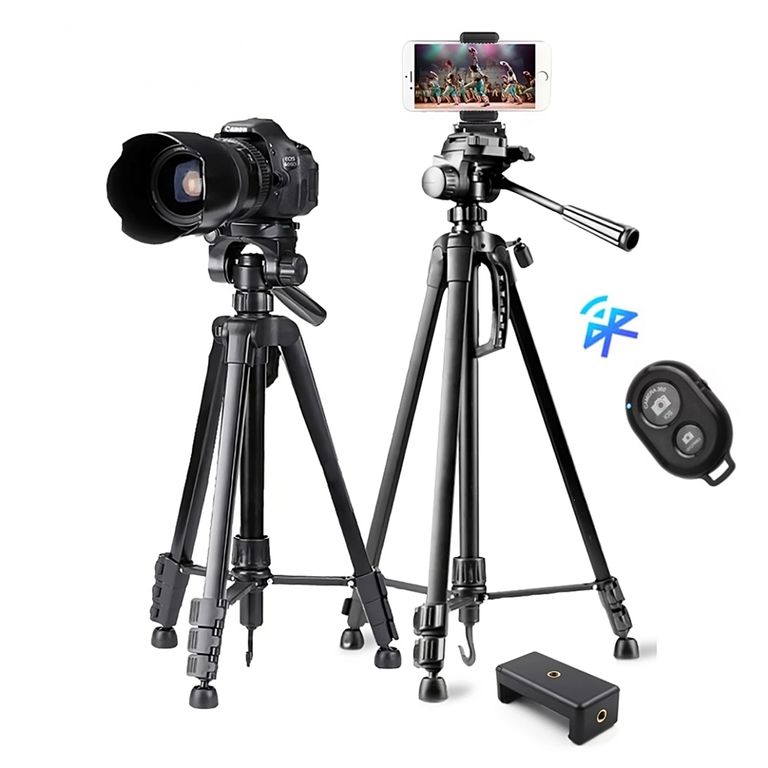 Tripode 1.7 + Adaptador Celular + Disparador Bluetooth