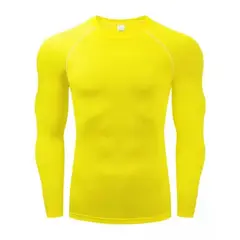 GENERICO - Polo Licra Manga Larga Amarillo L