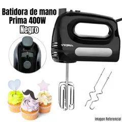 PRIMA - Batidora de Mano HM 9105N con 400 Watts - Negro