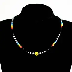 MANYA - Collar de mostacillas happy -