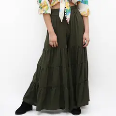 FERGUELLE - Pantalon palazzo bolero -