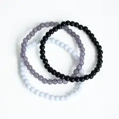 MANYA - Pack de pulseras basics de hombre