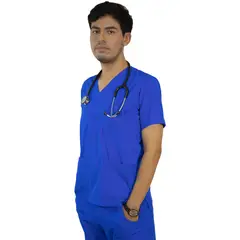 TWELVE - - scrub básico V - azulino