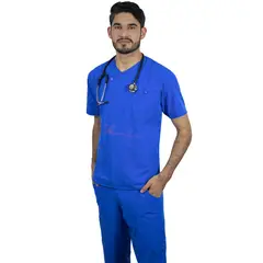 TWELVE - - scrub camisero - azur o azul italiano