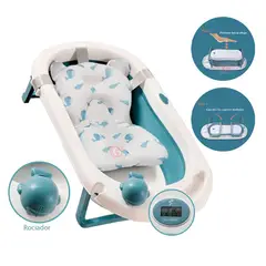 DOUX BEBE - Tina de Baño Para Bebe Plegable DB-688G Celeste