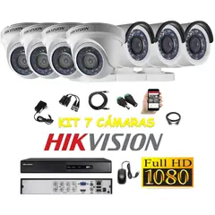HIKVISION - Kit 7 Cámaras Seguridad FULLHD