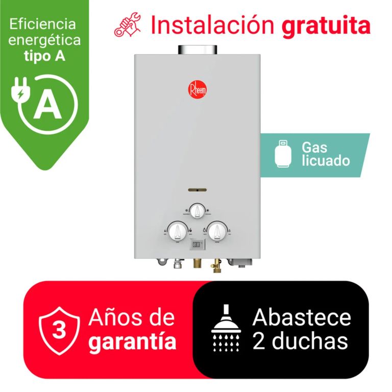 TERMA A GAS 10 L GAS DE BALON (GLP) TIRO NATURAL