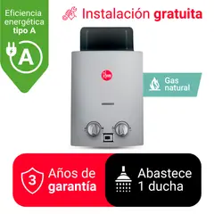 RHEEM - TERMA A GAS 5.5 L GAS NATURAL (CALIDDA)