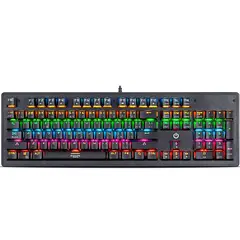 ENKORE - Teclado Gamer Mecánico Kingdom Switch Blue Led Rainbow