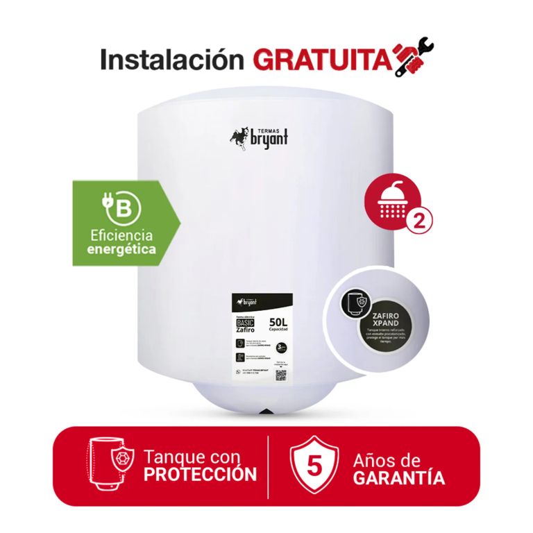 TERMA ELÉCTRICA 50L BASIC MAYOR DURACIÓN