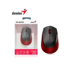 GENIUS - MOUSE NX-8000S WIRELESS BLUEEYE SILENT RED
