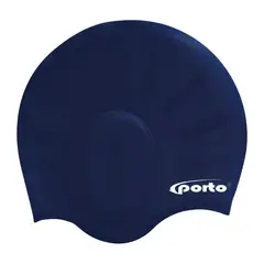 PORTO - Gorro para Natación con Orejeras Talla estándar Navy